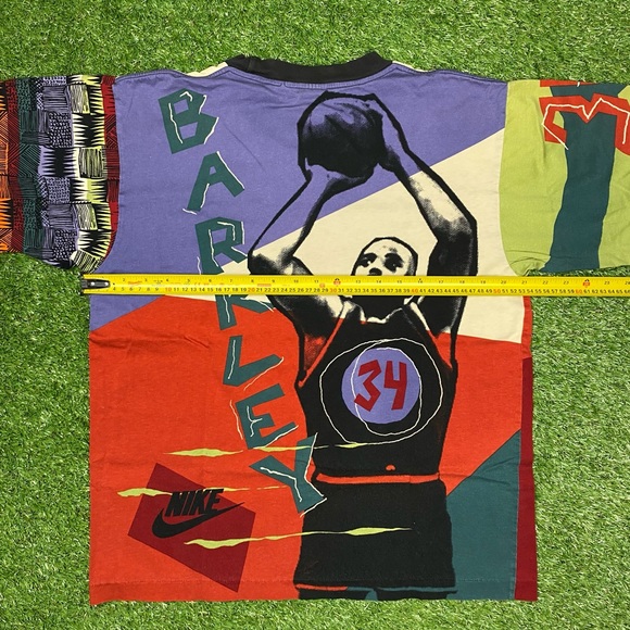 Vintage Rare 90’s single stitched Nike Charles Barkley all over print T-shirt - Picture 7 of 9